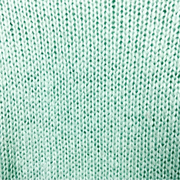 Charlotte Russe Long Sleeve Light Blue Knit Sweater - Picture 10 of 11